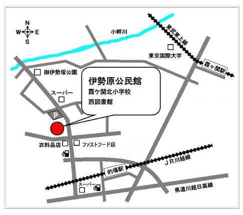 地図：伊勢原公民館周辺