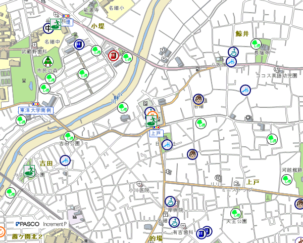 地図：西文化会館（メルト）
