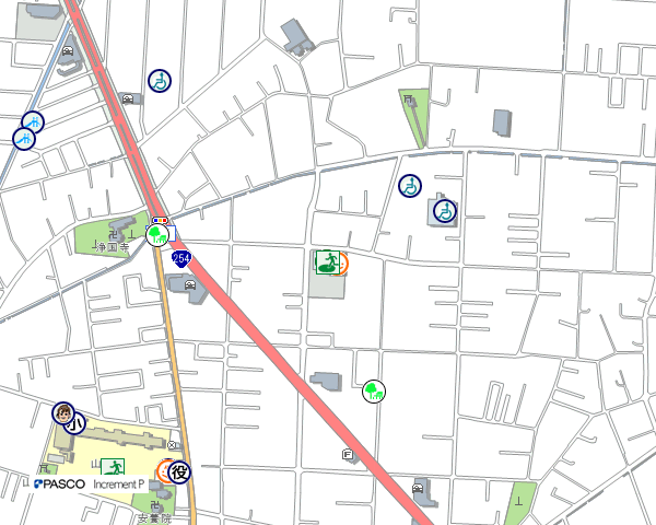地図：川越市北部地域ふれあいセンター
