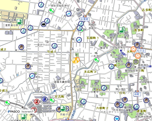 地図：児童センターこどもの城