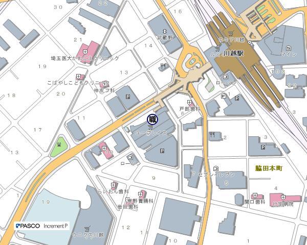 イラスト：川越しごと支援センターの地図