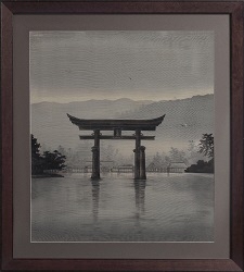 写真:《厳島神社鳥居図壁掛》