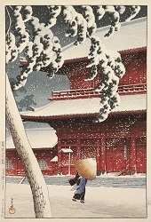 写真:《芝増上寺 東京二十景》大正14年(1925)