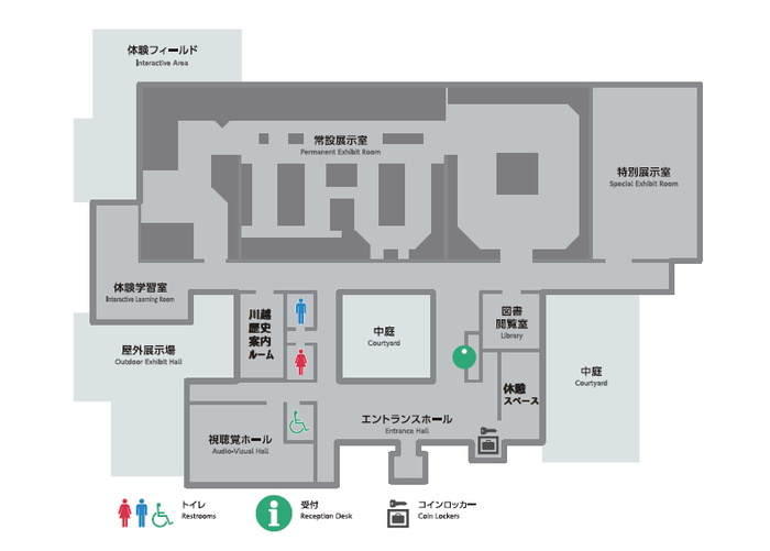 写真：館内見取図