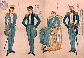 写真：ビッドル来航時の様子