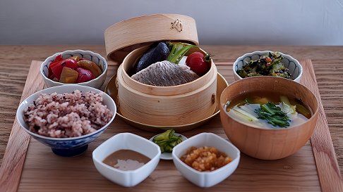写真：季節の蒸籠蒸し定食