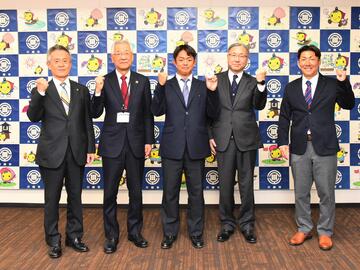 写真：西川歩選手市長表敬訪問の様子