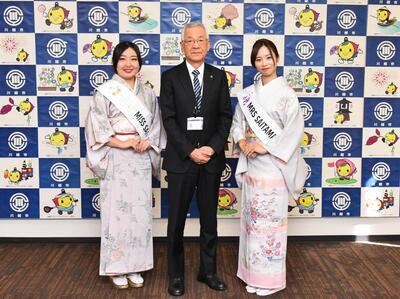 写真：『なでしこ日本2024全国大会』埼玉県代表市長表敬訪問