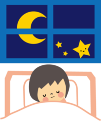 イラスト：寝ているこども