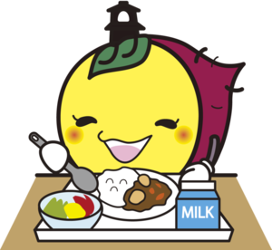イラスト:食事をするときも