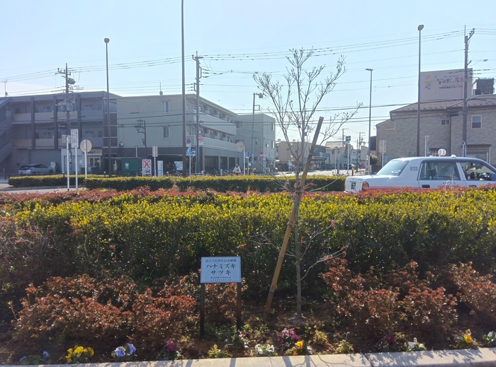 新河岸駅西口駅前広場の写真