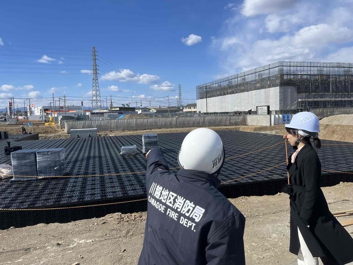 写真：新消防庁舎視察の様子