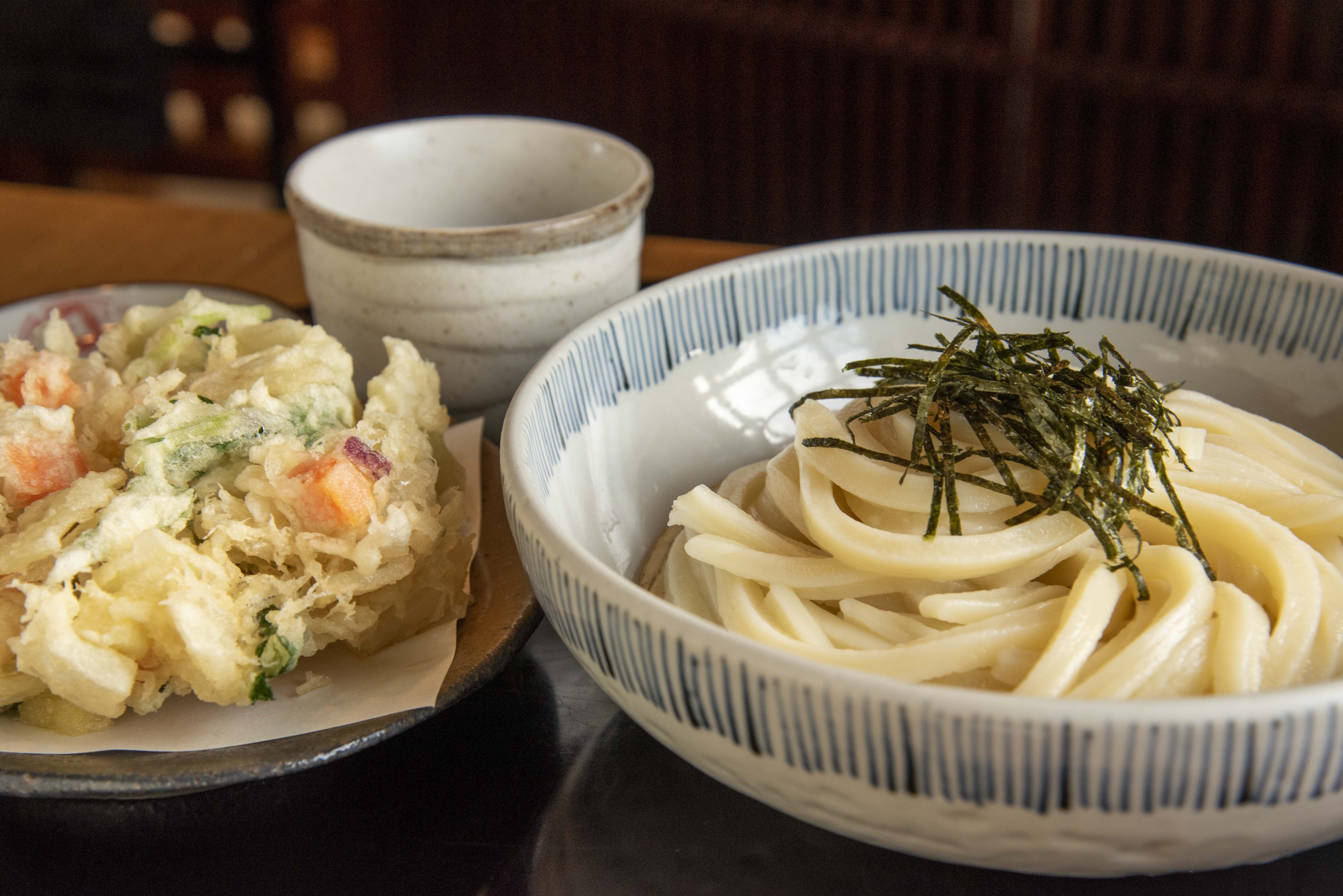 写真：かき揚げつけめん