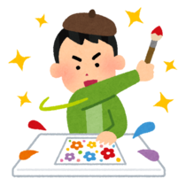 絵を描くイラスト