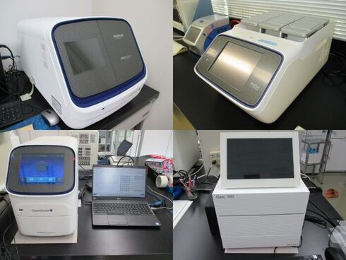 感染症の遺伝子検査に使用する機器の写真