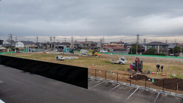 令和7年11月の工事写真。敷地造成工事。