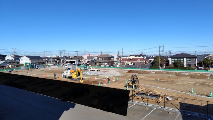 令和8年1月の工事写真。敷地造成工事。