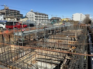 北口側の作業状況を撮影した写真