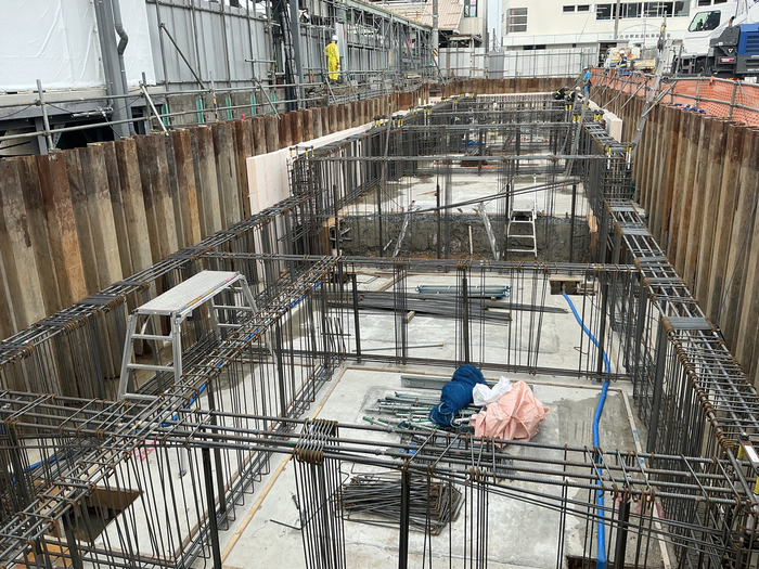 令和8年4月撮影写真その2　南口側の作業状況を撮影した写真