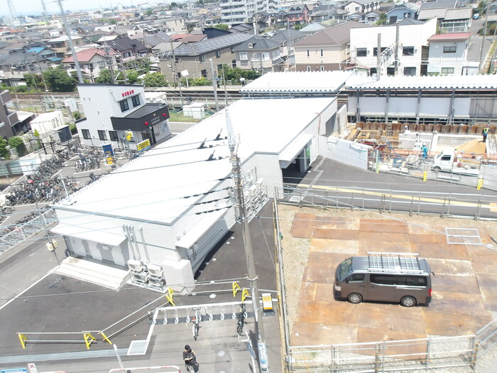 令和8年6月撮影写真その2 自由通路等の鉄骨建方が始まりました