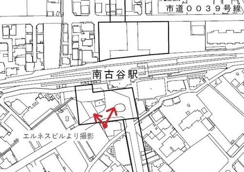 撮影場所及び撮影方向を示すイラスト