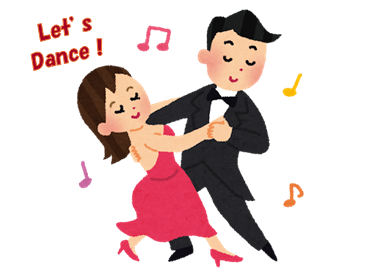 イラスト画像：社交ダンス
