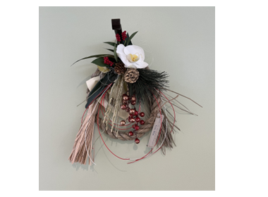 写真:しめ縄飾り