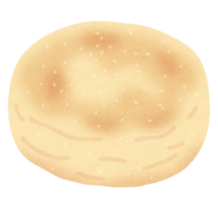 イングリッシュマフィンのイラスト