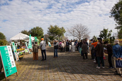 苗木配布開始時の写真