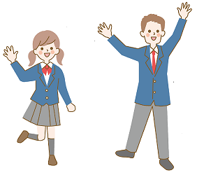 イラスト：中学生