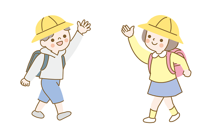イラスト:小学生の男の子と女の子