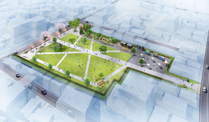 イラスト：川越市新宿町一丁目広場整備イメージ