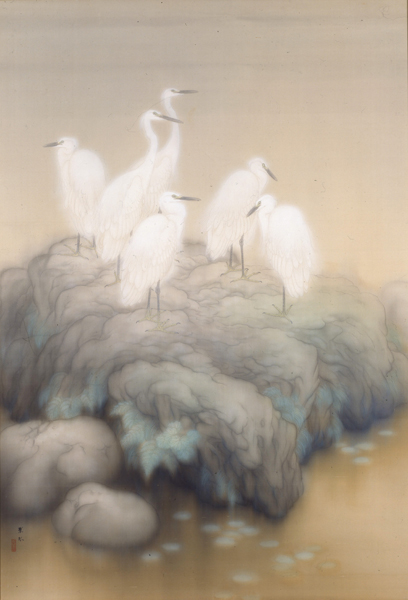 写真：煙る小雨