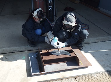 音のかけらを作る　写真