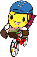 ときもが自転車に乗っているイラスト