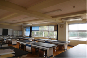 教室の空調の写真