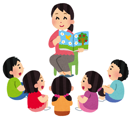 おはなし会のイラスト