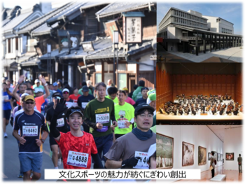写真：文化スポーツの魅力が紡ぐにぎわい創出のイメージ