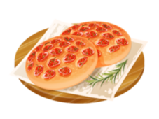 フォカッチャのイラスト