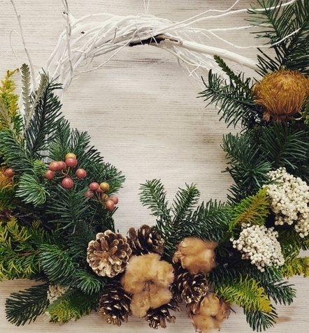 クリスマスリースの写真