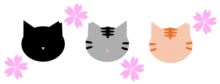 さくらねこのイラスト