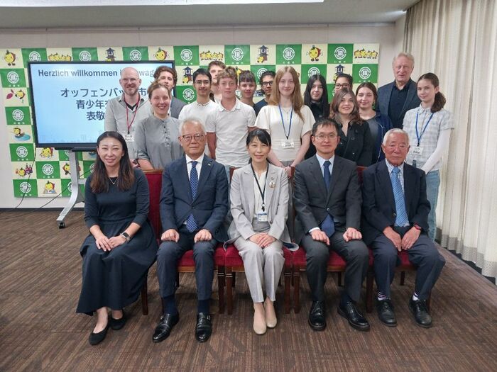 写真:訪問だんとの集合写真